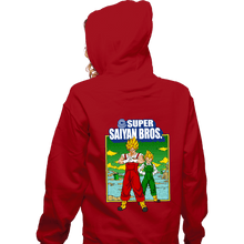 Load image into Gallery viewer, Shirts Zippered Hoodies, Unisex / Small / Red Super Saiyan Bros