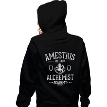 Load image into Gallery viewer, Shirts Zippered Hoodies, Unisex / Small / Black Alchemy Academy