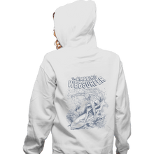 Load image into Gallery viewer, Shirts Zippered Hoodies, Unisex / Small / White Web Surfer