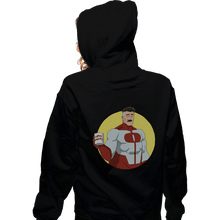 Load image into Gallery viewer, Daily_Deal_Shirts Zippered Hoodies, Unisex / Small / Black Superdad No 1
