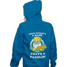 Load image into Gallery viewer, Shirts Zippered Hoodies, Unisex / Small / Royal Blue Going Without A Mask