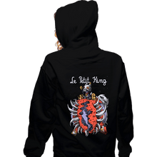 Load image into Gallery viewer, Secret_Shirts Zippered Hoodies, Unisex / Small / Black Le Petit Owl King