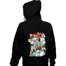 Load image into Gallery viewer, Daily_Deal_Shirts Zippered Hoodies, Unisex / Small / Black Saiyan Ranger