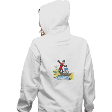 Load image into Gallery viewer, Shirts Pullover Hoodies, Unisex / Small / White Eggman And Sonic
