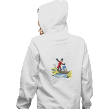 Load image into Gallery viewer, Shirts Pullover Hoodies, Unisex / Small / White Eggman And Sonic