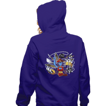 Load image into Gallery viewer, Shirts Zippered Hoodies, Unisex / Small / Violet Weapons Shop