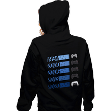 Load image into Gallery viewer, Secret_Shirts Zippered Hoodies, Unisex / Small / Black PS Controllers