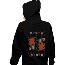Load image into Gallery viewer, Shirts Zippered Hoodies, Unisex / Small / Black Devil Dog Christmas