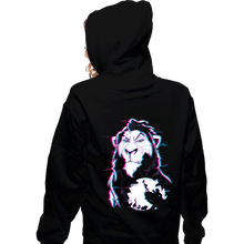 Load image into Gallery viewer, Daily_Deal_Shirts Zippered Hoodies, Unisex / Small / Black Glitched Scar