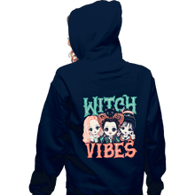 Load image into Gallery viewer, Daily_Deal_Shirts Zippered Hoodies, Unisex / Small / Navy Witch Vibes