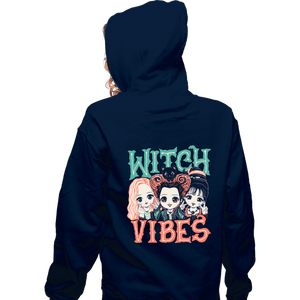 Daily_Deal_Shirts Zippered Hoodies, Unisex / Small / Navy Witch Vibes