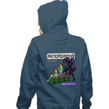 Load image into Gallery viewer, Shirts Zippered Hoodies, Unisex / Small / Indigo Blue Xenomorphs Book