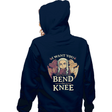 Load image into Gallery viewer, Shirts Zippered Hoodies, Unisex / Small / Navy Bend The Knee
