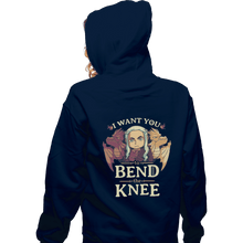 Load image into Gallery viewer, Shirts Zippered Hoodies, Unisex / Small / Navy Bend The Knee