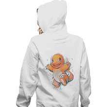 Load image into Gallery viewer, Shirts Zippered Hoodies, Unisex / Small / White Fire Ink