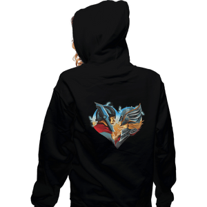 Shirts Zippered Hoodies, Unisex / Small / Black Love and Thunder