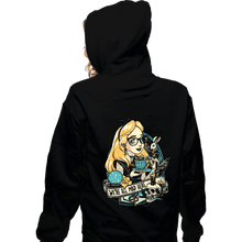 Load image into Gallery viewer, Daily_Deal_Shirts Zippered Hoodies, Unisex / Small / Black Rocker Alice