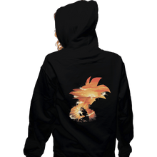 Load image into Gallery viewer, Shirts Zippered Hoodies, Unisex / Small / Black The First super Saiyan
