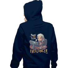 Load image into Gallery viewer, Shirts Pullover Hoodies, Unisex / Small / Navy Freelancer Of Blaviken