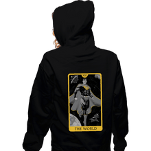 Load image into Gallery viewer, Daily_Deal_Shirts Zippered Hoodies, Unisex / Small / Black JL Tarot - The World