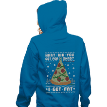 Load image into Gallery viewer, Shirts Zippered Hoodies, Unisex / Small / Royal Blue Fatty Christmas