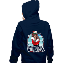 Load image into Gallery viewer, Secret_Shirts Zippered Hoodies, Unisex / Small / Navy All I Want For Christmas