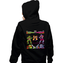 Load image into Gallery viewer, Shirts Zippered Hoodies, Unisex / Small / Black Shredder Battle