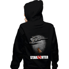 Load image into Gallery viewer, Secret_Shirts Zippered Hoodies, Unisex / Small / Black To The Starfighter!