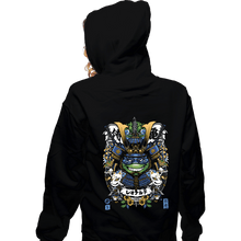 Load image into Gallery viewer, Daily_Deal_Shirts Zippered Hoodies, Unisex / Small / Black Samurai Leo