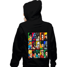 Load image into Gallery viewer, Daily_Deal_Shirts Zippered Hoodies, Unisex / Small / Black Anime VS Anime