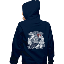 Load image into Gallery viewer, Shirts Zippered Hoodies, Unisex / Small / Navy IRIA