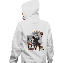 Load image into Gallery viewer, Secret_Shirts Zippered Hoodies, Unisex / Small / White Keanu Portrait