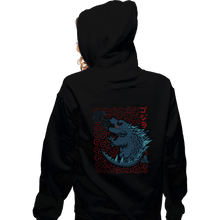 Load image into Gallery viewer, Shirts Zippered Hoodies, Unisex / Small / Black Tiny Kaiju