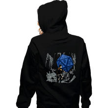 Load image into Gallery viewer, Daily_Deal_Shirts Zippered Hoodies, Unisex / Small / Black Indy And The Dice Of Doom