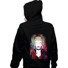 Load image into Gallery viewer, Daily_Deal_Shirts Zippered Hoodies, Unisex / Small / Black Glitch Harley