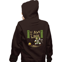 Load image into Gallery viewer, Shirts Zippered Hoodies, Unisex / Small / Dark Chocolate I Am Link