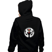 Load image into Gallery viewer, Shirts Zippered Hoodies, Unisex / Small / Black Moonlight Aku