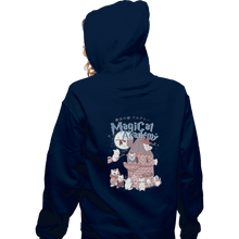 Load image into Gallery viewer, Shirts Pullover Hoodies, Unisex / Small / Navy Magicat Academy