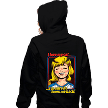 Load image into Gallery viewer, Secret_Shirts Zippered Hoodies, Unisex / Small / Black Love My Cats