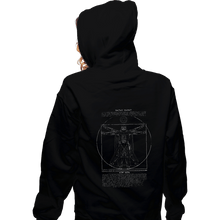 Load image into Gallery viewer, Daily_Deal_Shirts Zippered Hoodies, Unisex / Small / Black Vitruvian Darkside