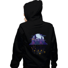 Load image into Gallery viewer, Daily_Deal_Shirts Zippered Hoodies, Unisex / Small / Black Wizard Castle
