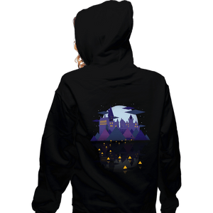 Daily_Deal_Shirts Zippered Hoodies, Unisex / Small / Black Wizard Castle