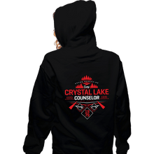 Load image into Gallery viewer, Shirts Zippered Hoodies, Unisex / Small / Black Crystal Lake Staff