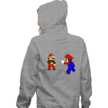 Load image into Gallery viewer, Shirts Zippered Hoodies, Unisex / Small / Sports Grey Mario Spider-Meme