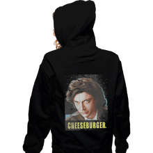 Load image into Gallery viewer, Shirts Zippered Hoodies, Unisex / Small / Black Cheeseburger