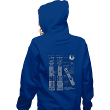 Load image into Gallery viewer, Daily_Deal_Shirts Zippered Hoodies, Unisex / Small / Royal Blue Lightside Schematics