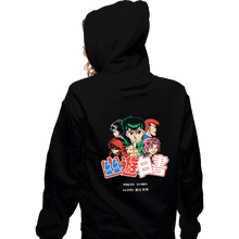 Load image into Gallery viewer, Secret_Shirts Zippered Hoodies, Unisex / Small / Black YuyuPixels