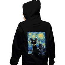 Load image into Gallery viewer, Shirts Zippered Hoodies, Unisex / Small / Black Claire De Lune