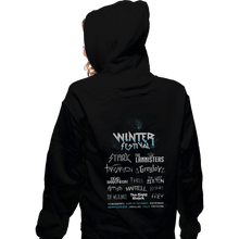 Load image into Gallery viewer, Shirts Zippered Hoodies, Unisex / Small / Black Winter Festival