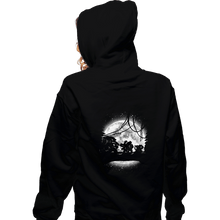 Load image into Gallery viewer, Shirts Zippered Hoodies, Unisex / Small / Black Moonlight Grass Type